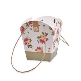 سلة ابيض مشجر